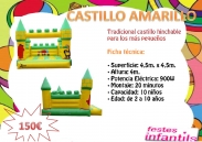 L'inflable Groc es adequat per als més petits de casa, ideal per una petita festa particular. 