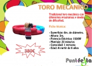 Divertit toro mecànic amb diferents programes i nivells de dificultat programables.